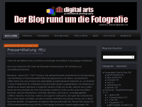 Screenshot des Blogs dh digital arts blog