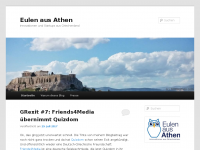 Screenshot des Blogs Eulen aus Athen