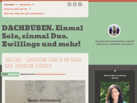 Screenshot des Blogs Dachbuben. Einmal Solo, einmal Duo. Zwillinge und mehr!