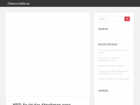 Screenshot des Blogs Fitness-Guide.eu