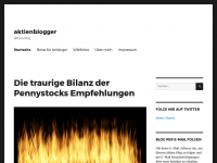 Screenshot des Blogs aktienblogger