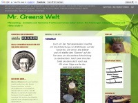 Screenshot des Blogs Mister Greens Welt