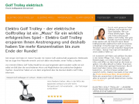 Screenshot des Blogs Elektro Golf Trolley