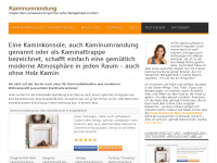 Screenshot des Blogs Kaminumrandung und Kaminattrappe