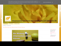 Screenshot des Blogs Blattgold Dr.Becker