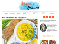Screenshot des Blogs Veganheaven