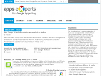 Screenshot des Blogs google experts