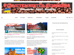 Screenshot des Blogs planetenreiter.de