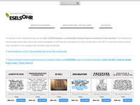 Screenshot des Blogs Gratis Ebooks – Klassiker u. Raritäten – Belletristik Literatur Romane