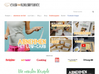 Screenshot des Blogs Essen ohne Kohlenhydrate