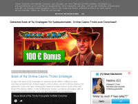 Screenshot des Blogs Geheimes Book of Ra Trickbuch