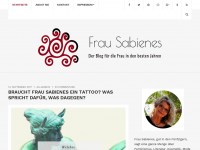 Screenshot des Blogs Frau Sabienes sagt