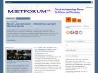 Screenshot des Blogs Mietforum24.de – Das Forum für Mieter und Vermieter