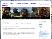 Screenshot des Blogs Cane Corso Bruno & Don Camillo