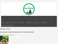 Screenshot des Blogs Sport und Abenteuer