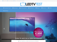 Screenshot des Blogs LEDTV Test – Die unabhängige Testseite