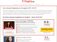Screenshot des Blogs singlely.net