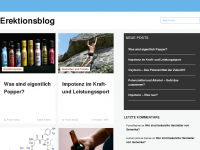 Screenshot des Blogs Erektionsblog.de – Blog zum Thema Impotenz