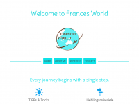 Screenshot des Blogs Frances World – Blog einer Reise- und Kulturjournalistin