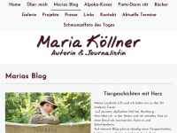 Screenshot des Blogs Marias Hofgeschichten