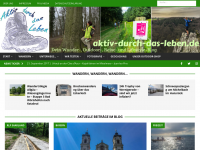 Screenshot des Blogs Aktiv durch das Leben