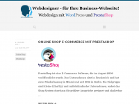 Screenshot des Blogs Webdesign mit WordPress