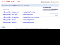 Screenshot des Blogs Stillbulking.com – Fitness, Muskelaufbau und Ernährung auf das Wesentliche reduziert