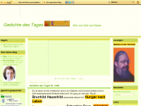 Screenshot des Blogs Gedicht des Tages