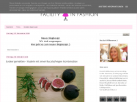 Screenshot des Blogs Facility in fashion