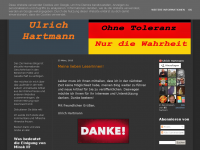 Screenshot des Blogs Ulrich Hartmann