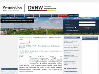 Screenshot des Blogs Vergabeblog
