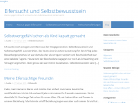 Screenshot des Blogs Eifersucht und Selbstbewusstsein