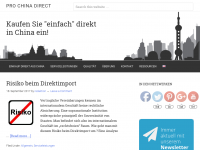 Screenshot des Blogs ProChinaDirect