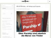 Screenshot des Blogs Captain Obvious