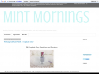 Screenshot des Blogs Mint Mornings