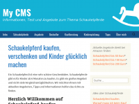 Screenshot des Blogs Schaukelpferd-kaufen