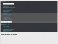 Screenshot des Blogs Kredit-Vergleich.tips