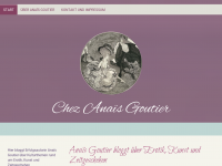 Screenshot des Blogs Chez Anaïs Goutier – Blog der Autorin Anaïs Goutier