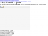Screenshot des Blogs Günstig privat parken am Flughafen