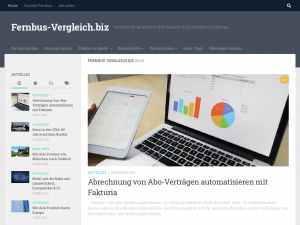 Screenshot des Blogs Fernbus Vergleichsportal