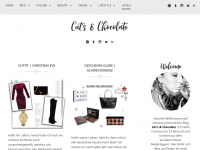 Screenshot des Blogs cats & chocolate