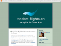 Screenshot des Blogs tandem-flights.ch – nur fliegen ist schöner..!