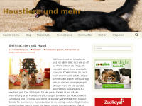 Screenshot des Blogs Haustiere und Co.