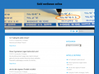 Screenshot des Blogs Geldanlage und Versicherung