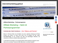 Screenshot des Blogs internetmarketing-geld