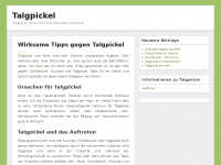 Screenshot des Blogs Talgpickel