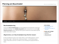 Screenshot des Blogs Piercing am Bauchnabel