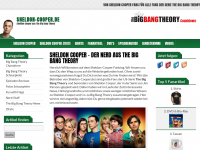 Screenshot des Blogs Sheldon-Cooper.de – Fanblog zu The Big Bang Theory