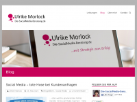 Screenshot des Blogs Die Social Media Beratung