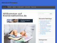 Screenshot des Blogs Kleinkreditonline